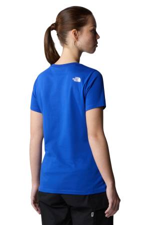 S/S Simple Dome Slim Tee Kadın T-Shirt - NF0A87NH Mavi - 5