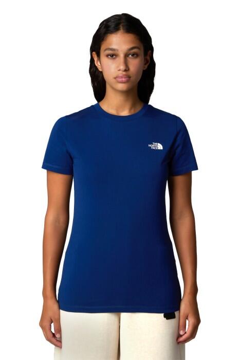 S/S Simple Dome Slim Tee Kadın T-Shirt - NF0A87NH Petrol Mavisi - 3