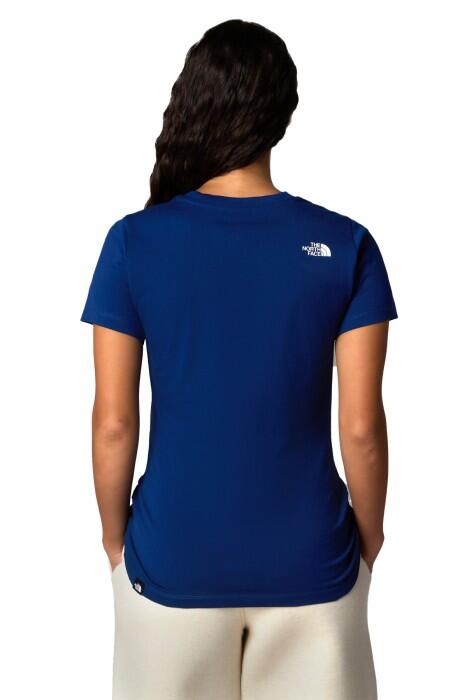 S/S Simple Dome Slim Tee Kadın T-Shirt - NF0A87NH Petrol Mavisi - 5