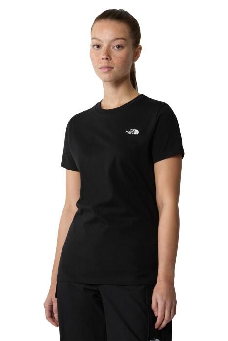 S/S Simple Dome Slim Tee Kadın T-Shirt - NF0A87NH Siyah - 3