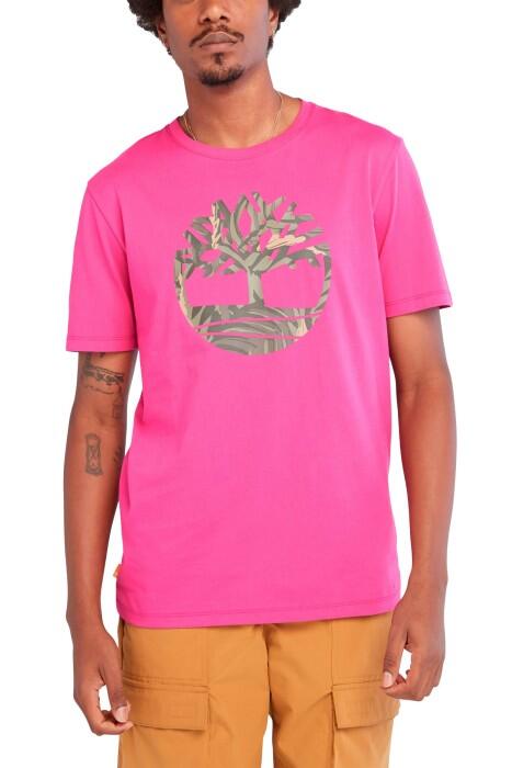 Ss Tree Logo Seasonal Camo Erkek T-Shirt - TB0A68VH Fuşya - 1