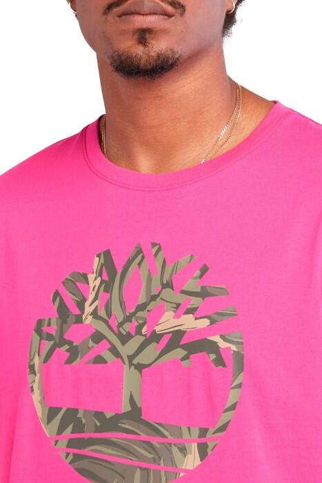Ss Tree Logo Seasonal Camo Erkek T-Shirt - TB0A68VH Fuşya - 3