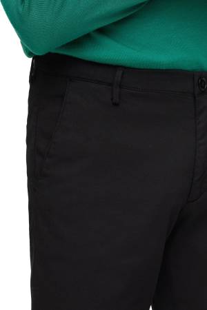 Streç Pamuklu Gabardin İçinde Dar Kesim Pantolon - 50468721 Siyah - 4