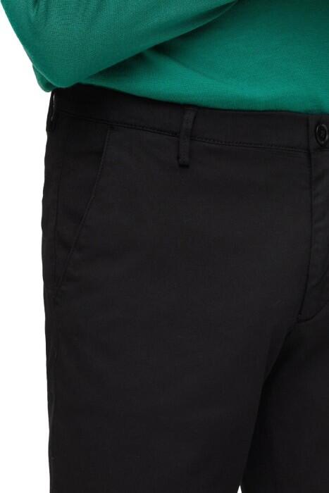 Streç Pamuklu Gabardin İçinde Dar Kesim Pantolon - 50468721 Siyah - 4
