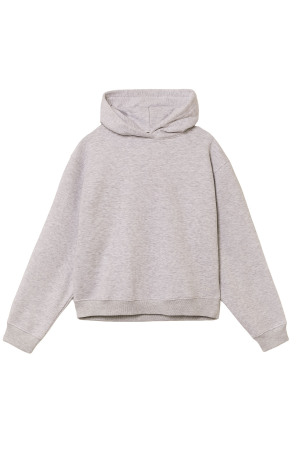 Tally Weijl Basic Kadın Kapüşonlu SweatShirt - SSWCOJHIMO Gri - 4