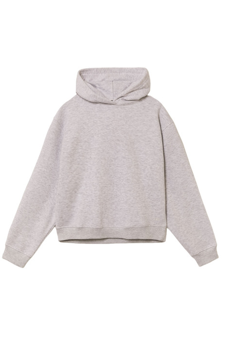 Tally Weijl Basic Kadın Kapüşonlu SweatShirt - SSWCOJHIMO Gri - 4