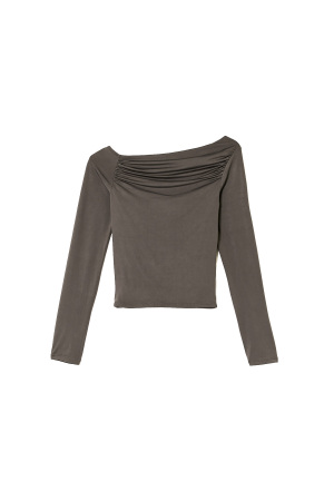 Tally Weijl Kadın Asimetrik Bluz - STSPEALPACA Gri - 4
