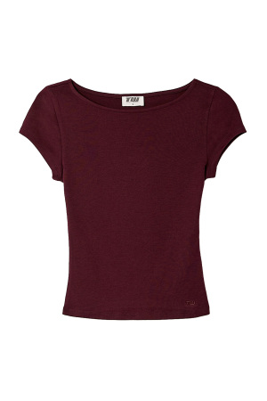 Tally Weijl Kadın Baskılı T-Shirt - STSCONIGEL Bordo - 4