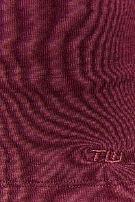 Tally Weijl Kadın Baskılı T-Shirt - STSCONIGEL Bordo - 5