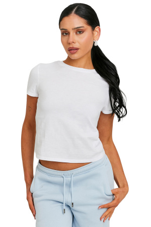 Tally Weijl Kadın Baskılı T-Shirt - STSCOPERLA Beyaz - Tally Weijl
