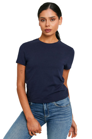 Tally Weijl Kadın Baskılı T-Shirt - STSCOPERLA Lacivert - Tally Weijl