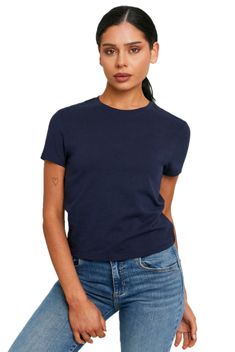 Tally Weijl Kadın Baskılı T-Shirt - STSCOPERLA Lacivert - 1