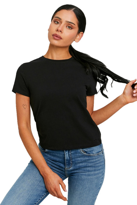 Tally Weijl Kadın Baskılı T-Shirt - STSCOPERLA Siyah - 1
