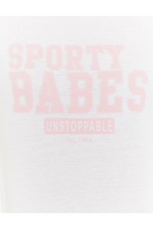 Tally Weijl Kadın Baskılı T-Shirt - STSCOPERLAP5 Beyaz - 5