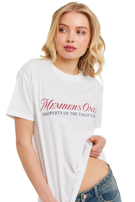 Tally Weijl Kadın Baskılı T-Shirt - STSCOPOOM14 Beyaz - 1