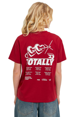 Tally Weijl Kadın Baskılı T-Shirt - STSCOPOOM14 Kırmızı - 4