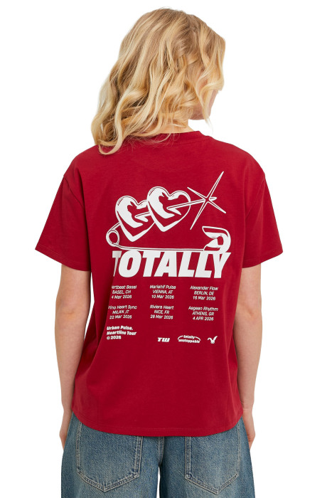 Tally Weijl Kadın Baskılı T-Shirt - STSCOPOOM14 Kırmızı - 4