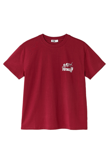 Tally Weijl Kadın Baskılı T-Shirt - STSCOPOOM14 Kırmızı - 5