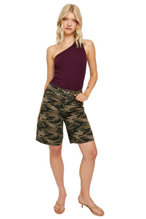 Tally Weijl Kadın Bermuda Short - SSHCOJORDA Kamuflaj - Tally Weijl