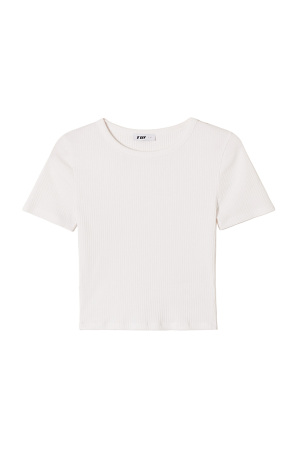 Tally Weijl Kadın Crop T-Shirt - STSCOBORIO Beyaz - 4