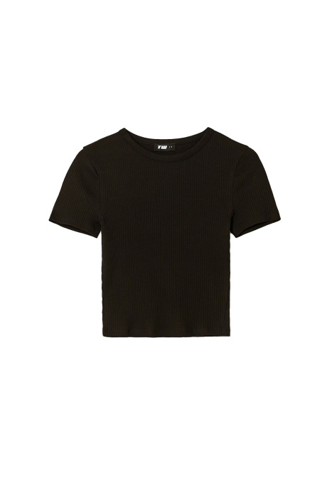 Tally Weijl Kadın Crop T-Shirt - STSCOBORIO Siyah - 5