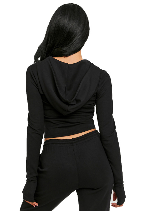 Tally Weijl Kadın Kapüşonlu SweatShirt - SSWPEMARIE Siyah - 3