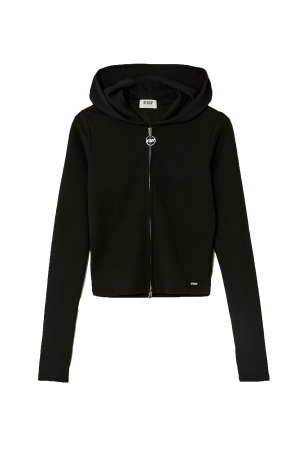 Tally Weijl Kadın Kapüşonlu SweatShirt - SSWPEMARIE Siyah - 4
