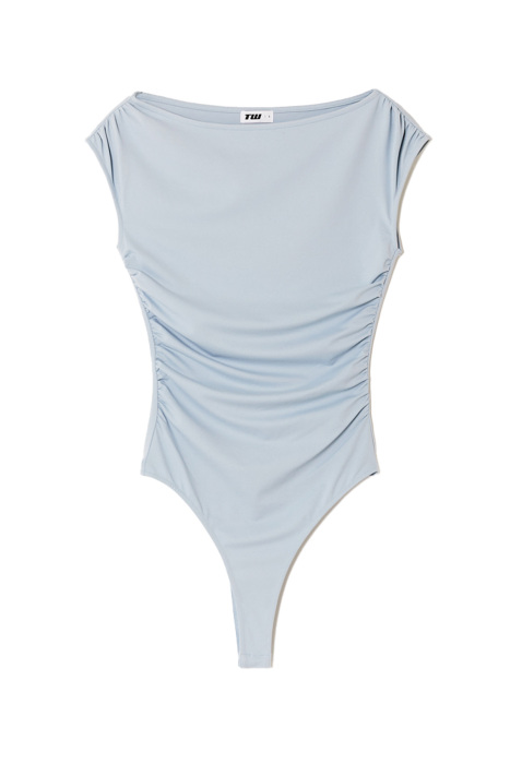 Tally Weijl Kadın Kayık Yaka Body - SBOPEROSIE Mavi - 4
