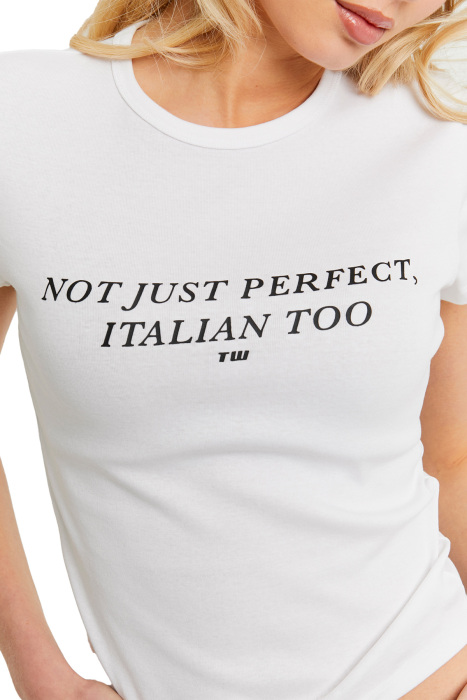 Tally Weijl Kadın T-Shirt - STSCOLYLE10 Beyaz - 2