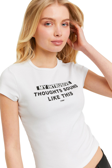 Tally Weijl Kadın T-Shirt - STSCOLYLE14 Beyaz - 3