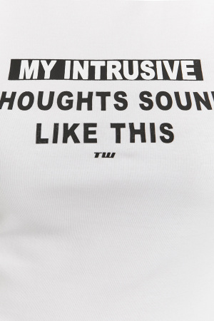 Tally Weijl Kadın T-Shirt - STSCOLYLE14 Beyaz - 6