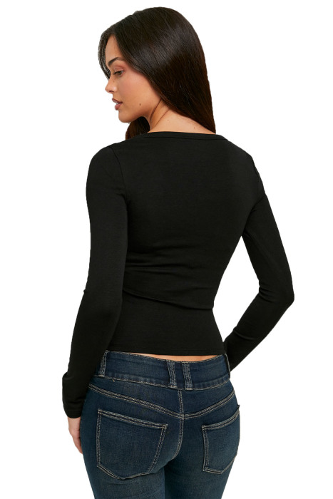 Tally Weijl Kadın T-Shirt - STSCOORLA Siyah - 3