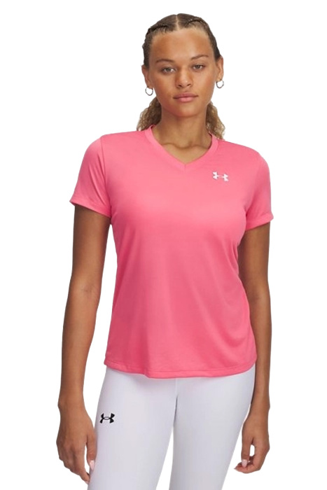 Tech SSV- Solid Kadın T-Shirt - 1384229 Pembe/Beyaz - 1