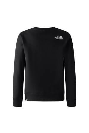 Teen Redbox Crew Çocuk SweatShirt - NF0A82EP Siyah/Neon Sarı - 2
