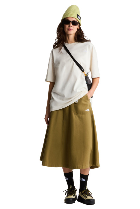Tnf Essential Simple Dome Os Kadın T-Shirt - NF0A8EVX Krem - 2