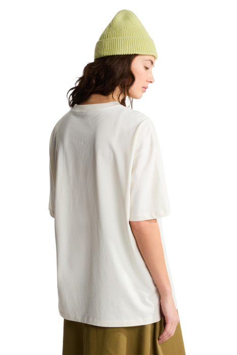 Tnf Essential Simple Dome Os Kadın T-Shirt - NF0A8EVX Krem - 4