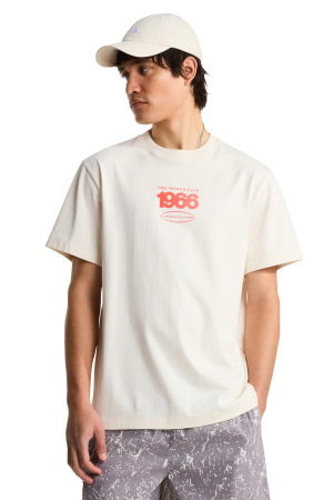 Track Relaxed -Graphic Erkek T-Shirt - NF0A8H3C Krem - The North Face