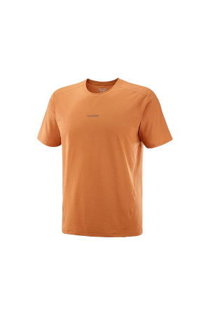 Trackline Ss Tee Erkek T-Shirt - LC2438900 Turuncu - Salomon