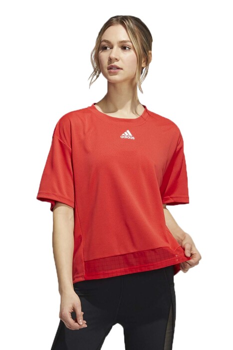Training Heat.Rdy Mesh Tee Kadın T-Shirt - H50825 Kırmızı - 2