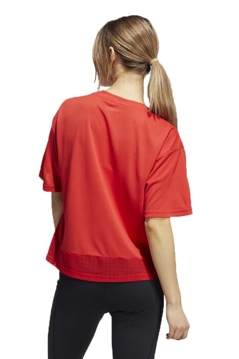 Training Heat.Rdy Mesh Tee Kadın T-Shirt - H50825 Kırmızı - 3