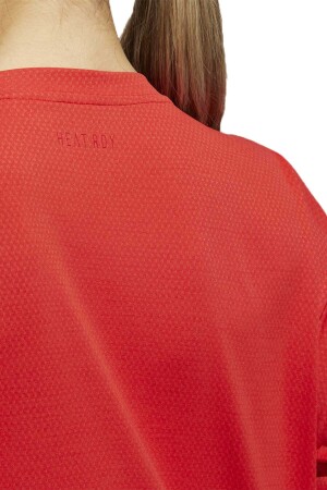 Training Heat.Rdy Mesh Tee Kadın T-Shirt - H50825 Kırmızı - 5