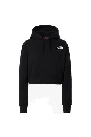 Trend Kapüşonlu Kadın Crop SweatShirt - NF0A5ICY Siyah - 3