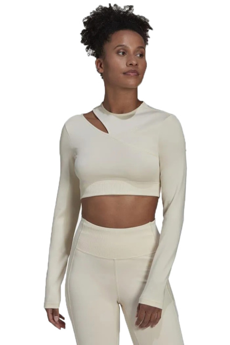 Trn Kadın Uzun Kollu Crop T-Shirt -HM3180 Kum Beji - 1