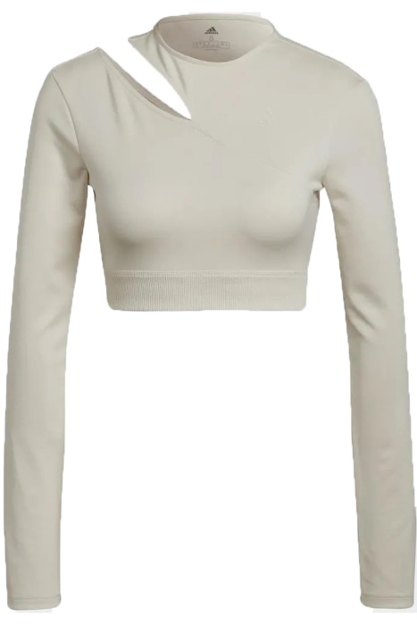 Trn Kadın Uzun Kollu Crop T-Shirt -HM3180 Kum Beji - 3