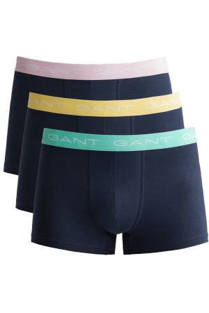 Trunk 3-Pack Erkek Boxer - 902213003 Lacivert/Renkli - Gant