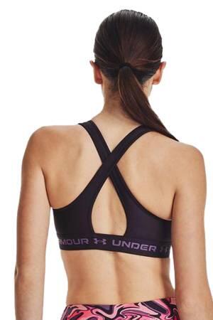Ua Crossback Mid Bustiyer Kadın Sporcu Sütyeni - 1361034 Mor - 2