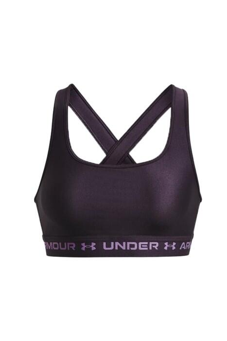 Ua Crossback Mid Bustiyer Kadın Sporcu Sütyeni - 1361034 Mor - 5