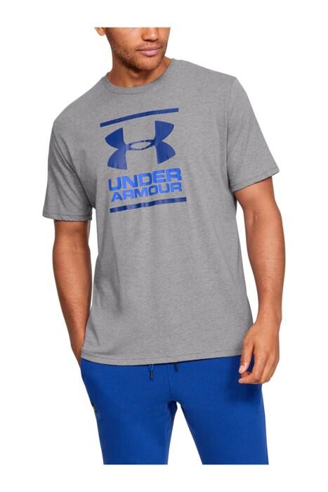 Ua Gl Foundation Ss Erkek T-Shirt - 1326849 Gri Melanj - 1