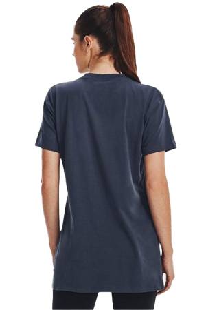 Ua Logo Extended Ss Kadın T-Shirt - 1376745 Gri - Under Armour