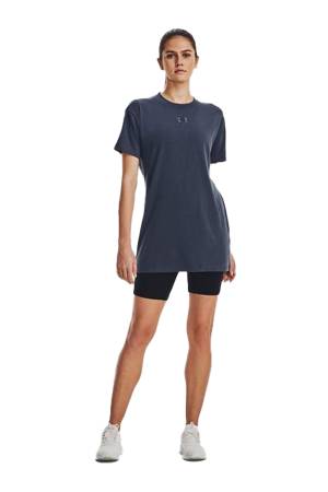 Ua Logo Extended Ss Kadın T-Shirt - 1376745 Gri - 2